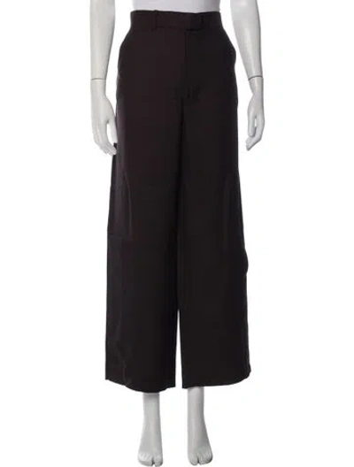Pre-owned Apiece Apart Wide Leg Pants In Black