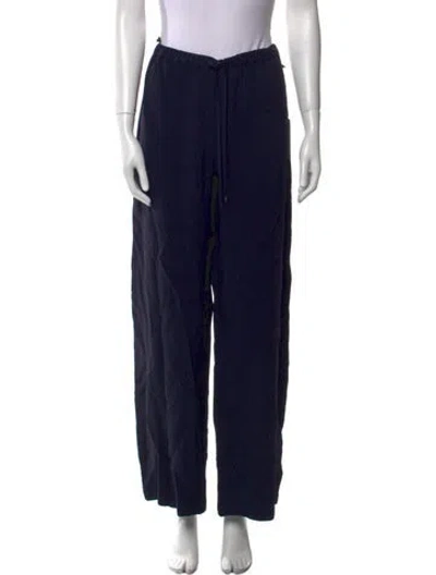 Pre-owned Apiece Apart Wide Leg Pants In Blue
