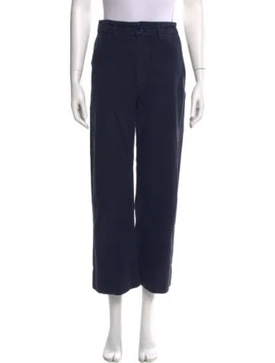 Pre-owned Apiece Apart Wide Leg Pants In Blue