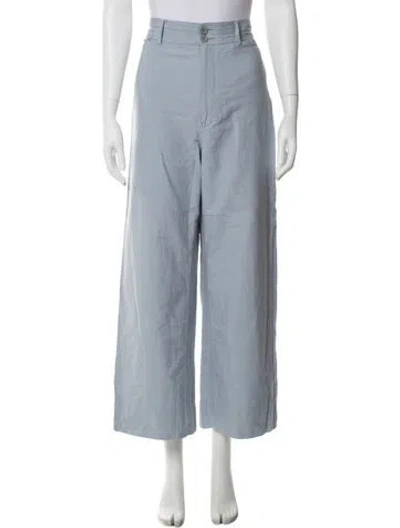 Pre-owned Apiece Apart Wide Leg Pants In Blue