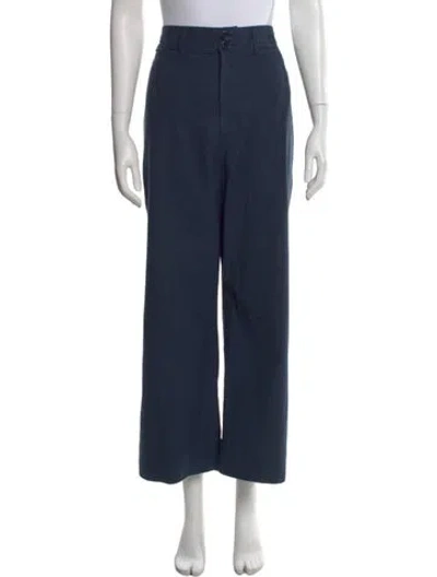 Pre-owned Apiece Apart Wide Leg Pants In Blue