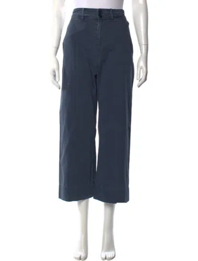 Pre-owned Apiece Apart Wide Leg Pants In Blue