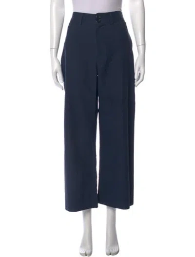 Pre-owned Apiece Apart Wide Leg Pants In Blue