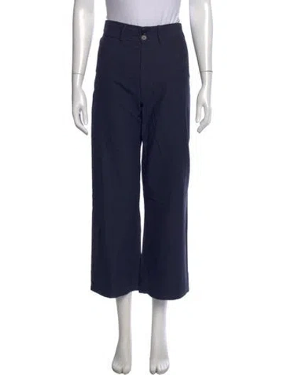Pre-owned Apiece Apart Wide Leg Pants In Blue