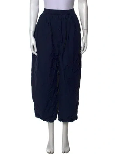 Pre-owned Apiece Apart Wide Leg Pants In Blue