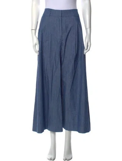 Pre-owned Apiece Apart Wide Leg Pants In Blue
