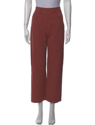 Pre-owned Apiece Apart Wide Leg Pants In Brown