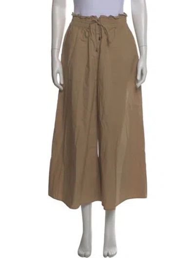 Pre-owned Apiece Apart Wide Leg Pants In Brown