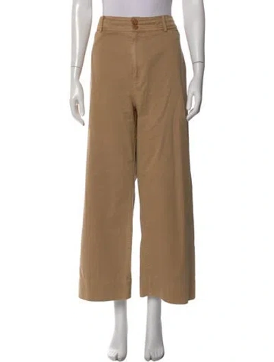 Pre-owned Apiece Apart Wide Leg Pants In Brown