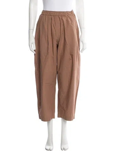 Pre-owned Apiece Apart Wide Leg Pants In Brown