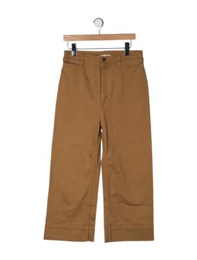 Pre-owned Apiece Apart Wide Leg Pants In Brown