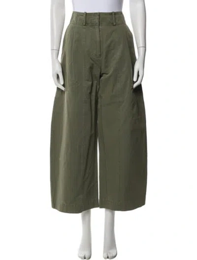 Pre-owned Apiece Apart Wide Leg Pants In Green