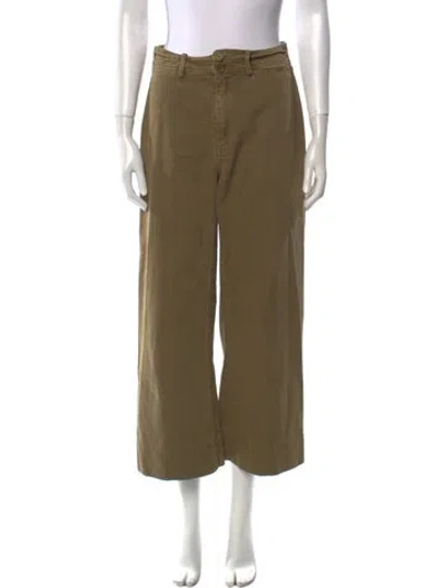 Pre-owned Apiece Apart Wide Leg Pants In Green