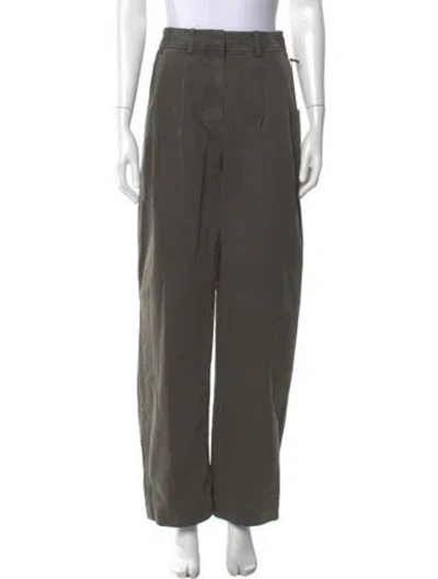 Pre-owned Apiece Apart Wide Leg Pants In Green