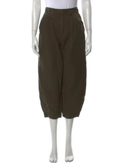 Pre-owned Apiece Apart Wide Leg Pants In Green