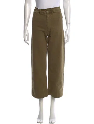 Pre-owned Apiece Apart Wide Leg Pants In Green