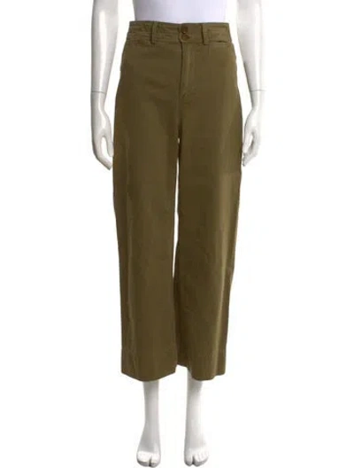 Pre-owned Apiece Apart Wide Leg Pants In Green