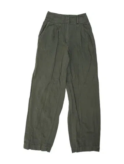 Pre-owned Apiece Apart Wide Leg Pants In Green