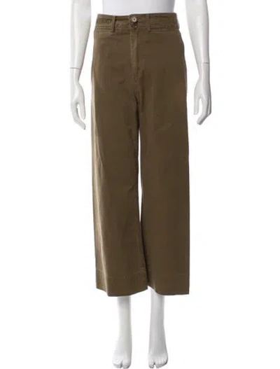 Pre-owned Apiece Apart Wide Leg Pants In Green