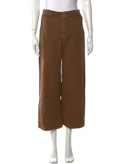 Pre-owned Apiece Apart Wide Leg Pants In Green
