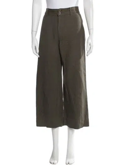 Pre-owned Apiece Apart Wide Leg Pants In Grey
