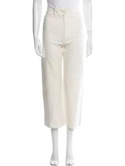 Pre-owned Apiece Apart Wide Leg Pants In Neutral