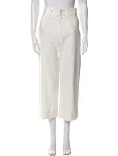 Pre-owned Apiece Apart Wide Leg Pants In Neutral