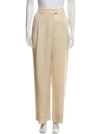 Pre-owned Apiece Apart Wide Leg Pants In Neutral