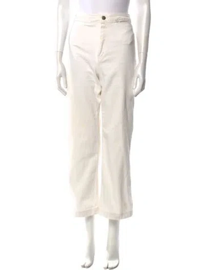 Pre-owned Apiece Apart Wide Leg Pants In Neutral