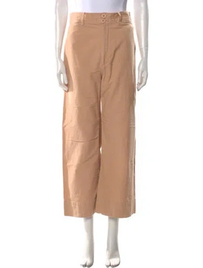 Pre-owned Apiece Apart Wide Leg Pants In Neutral