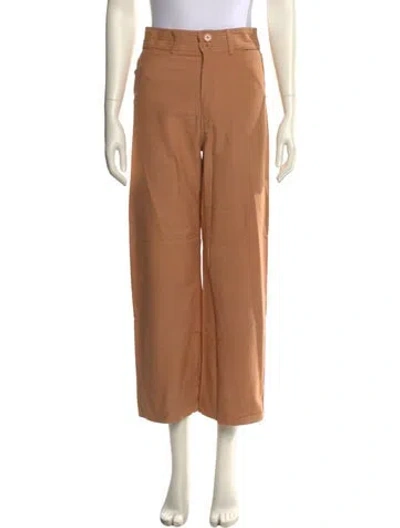 Pre-owned Apiece Apart Wide Leg Pants In Neutral