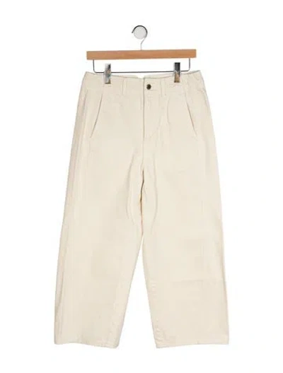 Pre-owned Apiece Apart Wide Leg Pants In Neutral