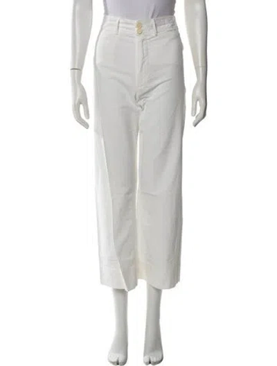 Pre-owned Apiece Apart Wide Leg Pants In Neutral