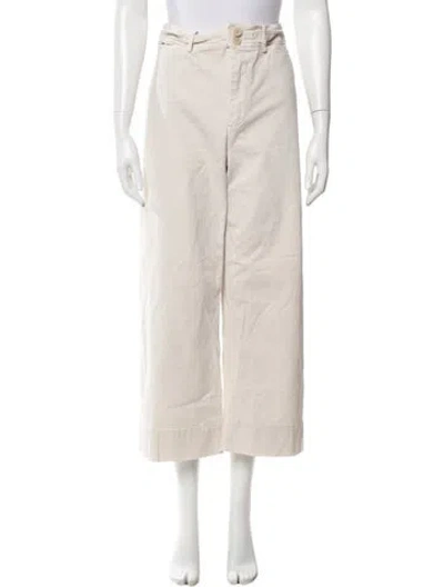 Pre-owned Apiece Apart Wide Leg Pants In Neutral