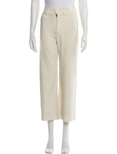 Pre-owned Apiece Apart Wide Leg Pants In Neutral