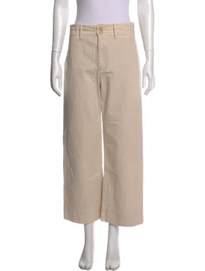 Pre-owned Apiece Apart Wide Leg Pants In Neutral