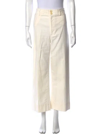 Pre-owned Apiece Apart Wide Leg Pants In Neutral