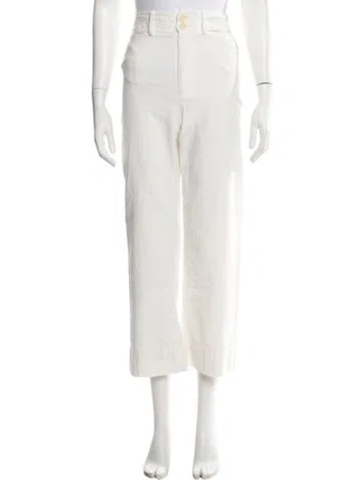 Pre-owned Apiece Apart Wide Leg Pants In Neutral