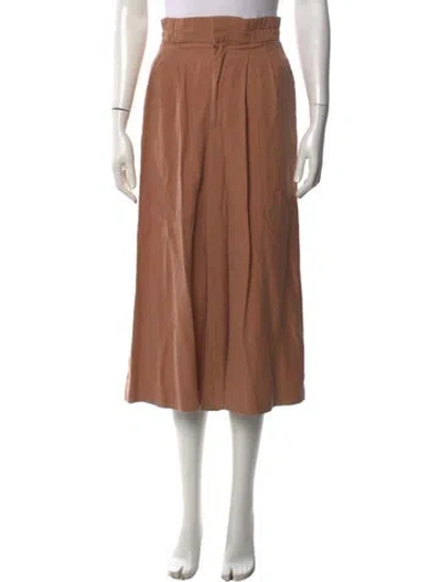 Pre-owned Apiece Apart Wide Leg Pants In Neutral