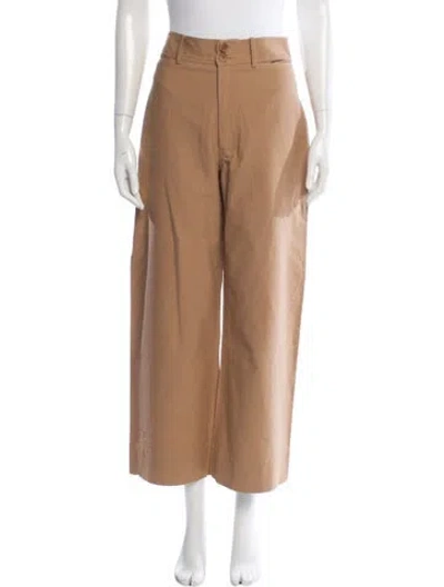 Pre-owned Apiece Apart Wide Leg Pants In Neutral