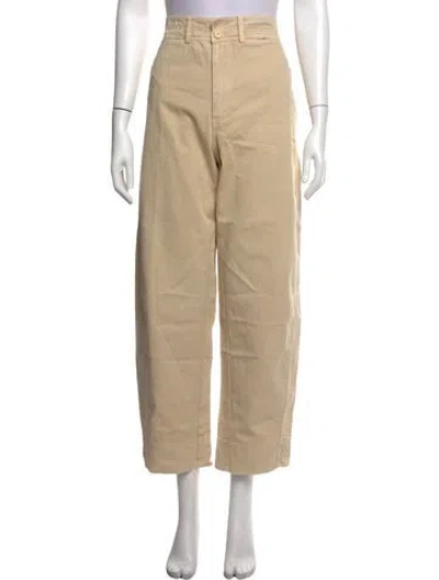 Pre-owned Apiece Apart Wide Leg Pants In Neutrals