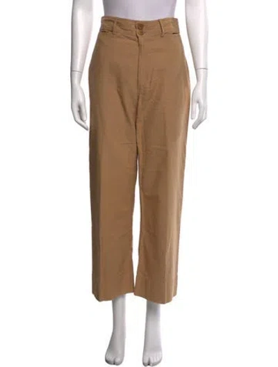 Pre-owned Apiece Apart Wide Leg Pants In Neutrals