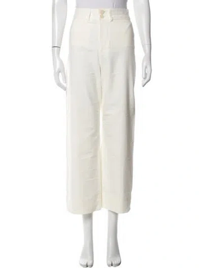 Pre-owned Apiece Apart Wide Leg Pants In Neutrals