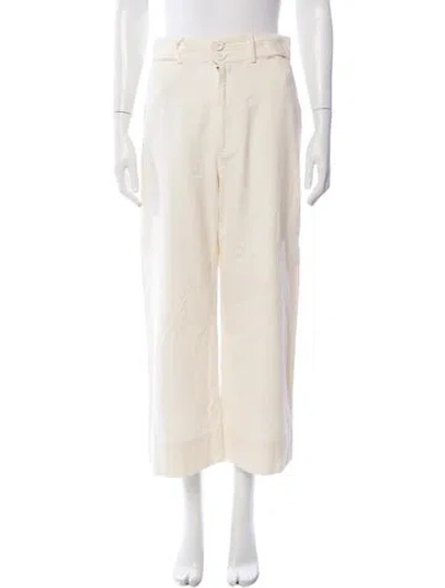 Pre-owned Apiece Apart Wide Leg Pants In Neutrals