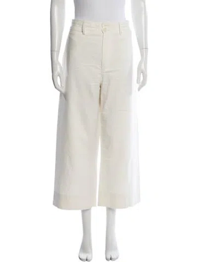 Pre-owned Apiece Apart Wide Leg Pants In Neutrals