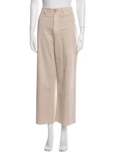 Pre-owned Apiece Apart Wide Leg Pants In Neutrals