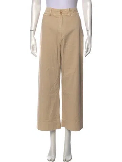 Pre-owned Apiece Apart Wide Leg Pants In Neutrals