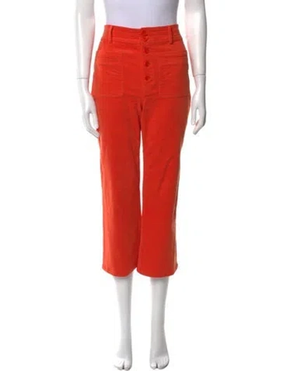 Pre-owned Apiece Apart Wide Leg Pants In Orange