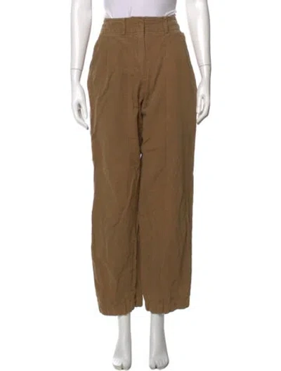 Pre-owned Apiece Apart Wide Leg Pants In Orange