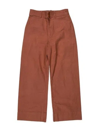 Pre-owned Apiece Apart Wide Leg Pants In Pink